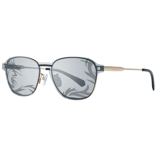 Polaroid PLD 6119/G/CS J5G/YW 53 Sonnenbrille - Unisex Sonnenbrille mit polarisierten Gläsern für 100% UV-Schutz, ideal für stilbewusste Träger. Rahmen in elegantem Gold und inklusive Original-Etui.