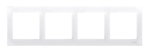 Rahmen 4fach /Paneel für Lichtschalter und Steckdose. Rahmen für Wandlichtschalter und Steckdose in weiß IP20/IP44, DR5/11Simon 54 Premium