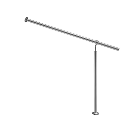 MONZANA® Edelstahl Eingangsgeländer 100cm - Pflegeleicht und vielseitig einsetzbar - Handlauf für Treppen, robust und witterungsbeständig. Ideal für Innen- und Außenbereich, passt sich individuell jeder Treppenneigung an und bietet Sicherheit für Kinder und Senioren.