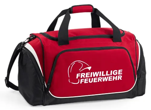 Feuerwehr Sporttasche rot FREIWILLIGE FEUERWEHR, 62 x 32 x 30 cm, 55 L