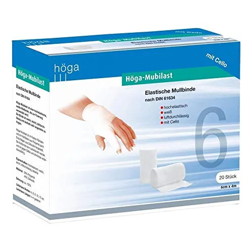 HÖGA-MUBILAST Fixierbinde 6 cmx4 m m.Cellophan 1 St