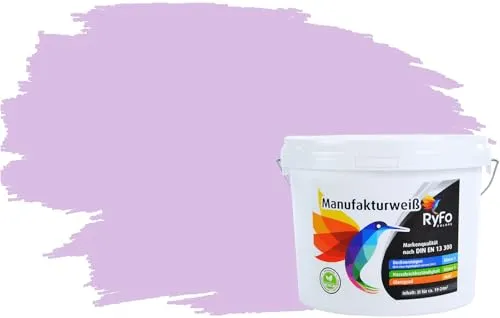 Produktbild RyFo Colors Bunte Wandfarbe Manufakturweiß Rosenholz 3l – Premium Innenfarbe für harmonische Rottöne