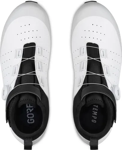 Fizik Tempo Artica GTX Winter-Rennradschuhe, Größe 42, schwarz/weiß, mit GORE-TEX Koala-Membran und Fleece-Futter für wasserdichten, atmungsaktiven Komfort