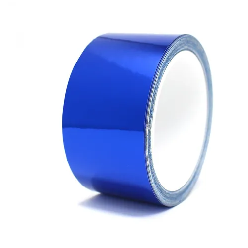 8,5m Zierstreifen 40mm Chrom Blau Auto Motorrad Dekorstreifen Seitenstreifen