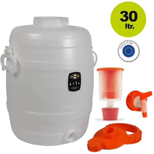 Speidel Getränkefass Gärfass Rund 30 Liter mit Auslaufhahn NW 10 incl. Gärspund