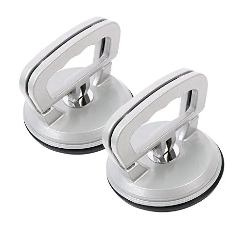 Pro Plus Saugheber Aluminium 2er Set mit 1 Saugnapf bis 50 Kg Tragkraft