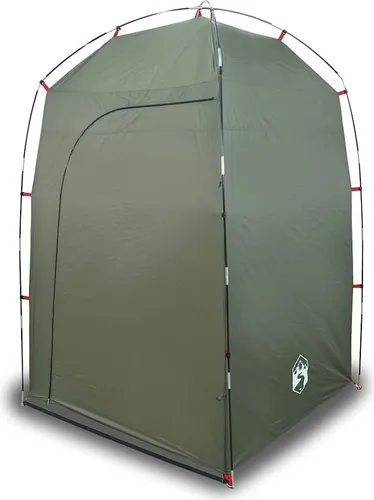 vidaXL Duschzelt Olivgrün - Wasserfestes Campingzelt - Multifunktionszelt für Camping mit privatem Bereich für Dusche oder Toilette. Wasserdicht und winddicht, einfach aufzubauen und mit Reißverschluss-Eingang für gute Luftzirkulation.