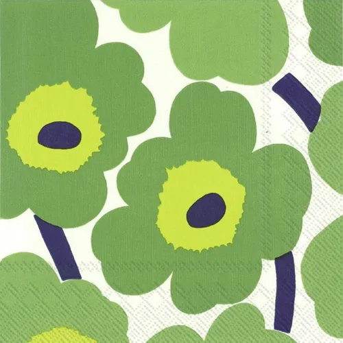 Marimekko Lunch Servietten Unikko Green 33 x 33 cm