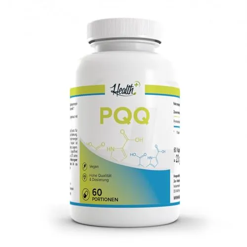HEALTH+ PQQ, Pyrrolochinolinchinon, 60 Kapseln