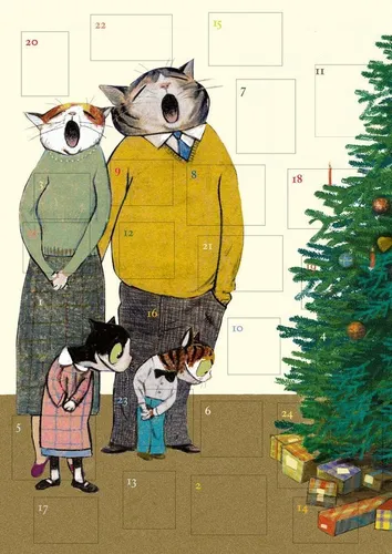 Wolf Erlbruchs Adventskalender - Schöne Bescherung - Freizeit, Haus & Garten: Entdecken Sie 24 liebevoll gestaltete Klapptürchen, die die Vorfreude auf Weihnachten versüßen.
