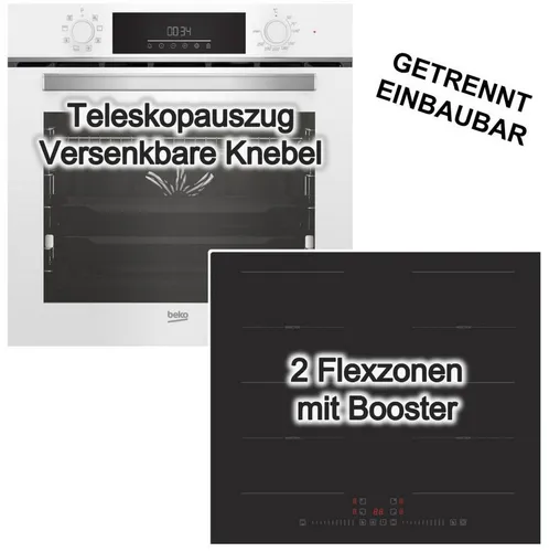 Beko Herdset mit Backofen und PKM Induktionsfeld