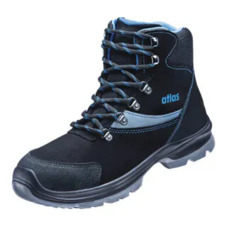 Atlas ERGO-MED 735 XP ESD S3 Sicherheitsschuh - Knöchelhoch, Weite 12, Größe 40 - S3-Sicherheitsstiefel mit atmungsaktivem Soft-Nubukleder und durchtritthemmender XP Technologie für maximalen Fußschutz und Komfort im Outdoor-Einsatz.