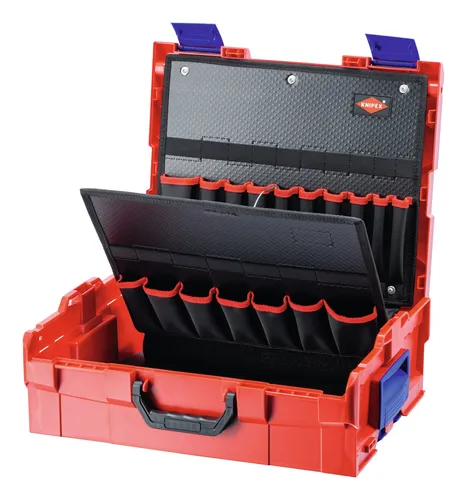 Knipex 00 21 19 LB Maschinenkoffer - Robuste ABS Box, spritzwassergeschützt und flexible Innenaufteilung für optimale Organisation