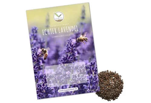 HappySeed Blumensamen 300x Lavendel Samen mit hoher Keimrate - Vielseitig einsetzbar, Blumen