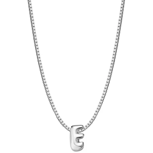 Glanzstücke München Damen Halskette Buchstabe E aus Sterling Silber - Elegante Halskette mit Buchstabenmotiv, 40 cm lang und aus hochwertigem Sterling Silber. Ideal für den persönlichen Stil und als besonderes Geschenk.