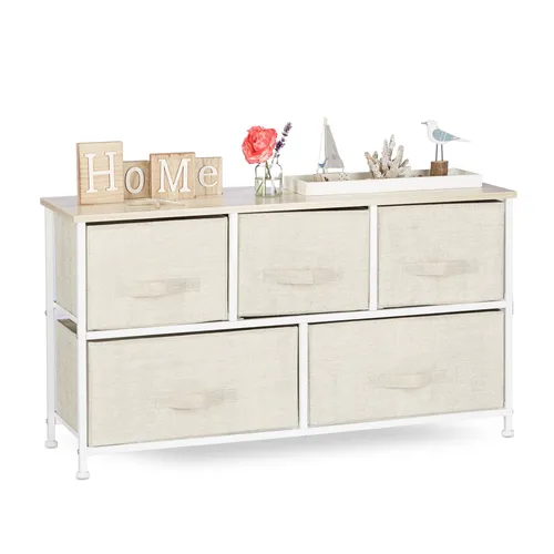 Regalsystem Aufbewahrungsregal Schubladenkommode von Relaxdays