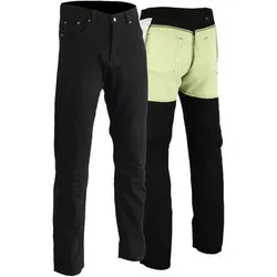 German Wear Motorradhose JEANS-007 Schwarz denim Motorradhose Jeans Protektoren 280g/m2 W36 / L34