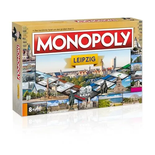Monopoly Leipzig Sonderedition Brettspiel - Gesellschaftsspiel für 2-6 Spieler ab 8 Jahren, mit einzigartigem Leipzig-Thema und hochwertiger Ausstattung in Originalverpackung.