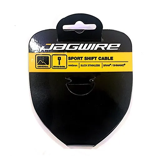 Jagwire Schalt-/Schaltzug – Sport Slick Edelstahl extra lang – 1,1 x 4445 mm – SRAM/Shimano, Silber