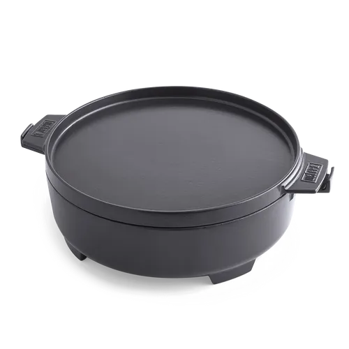 Weber Gourmet BBQ System 2 in 1 Dutch Oven Bratentopf in schwarz von WEBER ZUBEHÖR