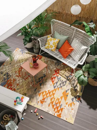 benuta Nest Outdoor-Teppich, Mehrfarbig, Rechteckig 120x170 cm - Vielseitiger Outdoor-Teppich von benuta für Garten, Terrasse oder Flur. Pflegeleicht und robust, ideal für stark beanspruchte Bereiche. Schafft eine gemütliche Atmosphäre im Freien!