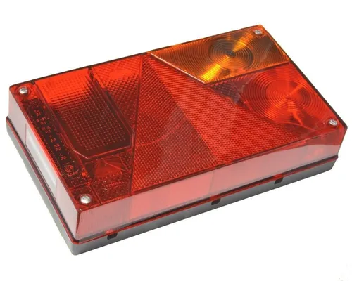 Aspöck Multipoint 1 - Rechte Anhängerleuchte mit Bajonettanschluss - Autoanhänger - Rechte Lampe mit integrierter Kennzeichenleuchte, einfach zu installieren dank Bajonettstecker, keine Montage nötig, alle Glühbirnen sind bereits installiert!