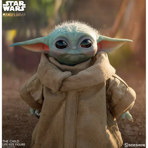 The Child Grogu Life-Size Statue - Star Wars The Mandalorian - Aufsteller & Figuren, detailgetreue Nachbildung in Lebensgröße für echte Star Wars Fans