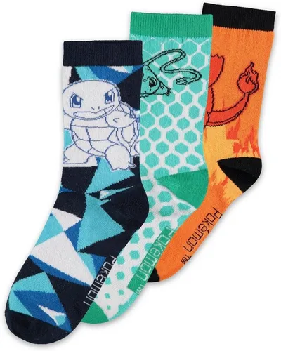 Bunte POKÉMON Socken 43-46 - Kreative Socken im Pokémon-Design, ideal für Fans. Aus hochwertiger Baumwolle gefertigt, bieten sie Komfort und Style in jeder Situation.