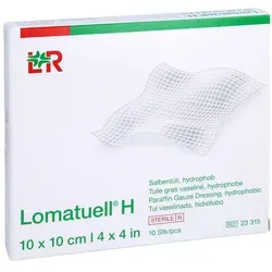 Lomatuell H Salbentüll 10x10 cm steril