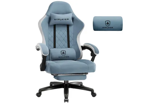 GTPLAYER Ergonomischer Gaming Stuhl mit Massagefunktion
