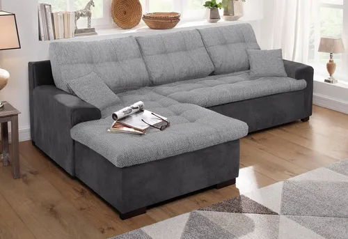 Home affaire Ecksofa Föhr L-Form, wahlweise mit Bettfunktion