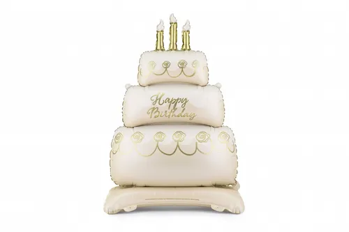 Stojący balon foliowy Tort, 70x100 cm, mix PARTYDECO 5904555074873