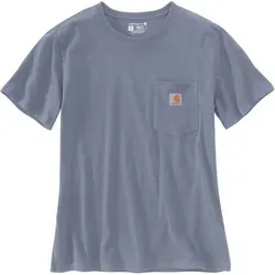 Carhartt Workwear Pocket Damen T-Shirt, grau-blau, Größe M von Carhartt