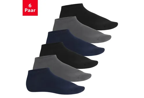 Footstar Sneakersocken Herren Soft Sneaker Socken (6 Paar) Viskose Socken