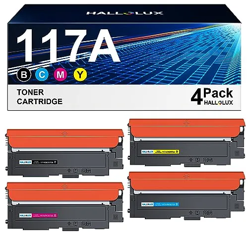 117A Toner Set 117A Kompatibel für HP 117A für Toner HP Color Laser MFP 178nwg MFP 179fwg 178nw 179fnw 179 178 Laser 150a 150nw 150w W2070A W2071A W2072A W2073A (1 Schwarz, 1 Cyan, 1 Magenta, 1 Gelb)