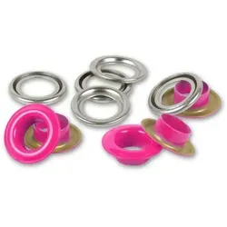 Prym Ösen mit Scheiben 8 mm pink