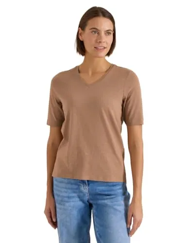 Basic T-Shirt mit Kurzarm und V-Neck