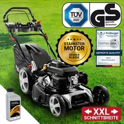 BRAST Benzin Rasenmäher 22224 inkl. Motoröl von BRAST