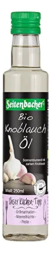 Seitenbacher Bio Knoblauchöl, kba für Antipasti, Meeresfrüchte (1 x 250 ml) - Bio