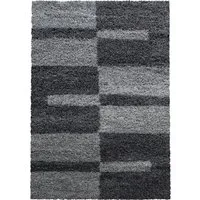 Novel Hochflorteppich Gala 2505, Grau, 280x370 cm - Teppiche & Böden: Hochflorteppich aus 100% Polypropylen, schmutzabweisend, pflegeleicht und ideal für Fußbodenheizung – perfekt für Allergiker und moderne Interieurs.