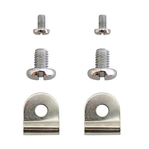 SET Zierschrauben - je 2xM6/ M8 + Kederklemmen - verchromt - für Schwalbe KR51
