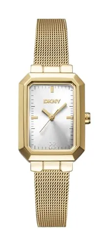DKNY Uptown Midi DK1L076M0135 Damenarmbanduhr - Elegante Damenarmbanduhr aus Edelstahl mit rechteckigem Gehäuse und analoger Anzeige, ideal für stilbewusste Frauen.
