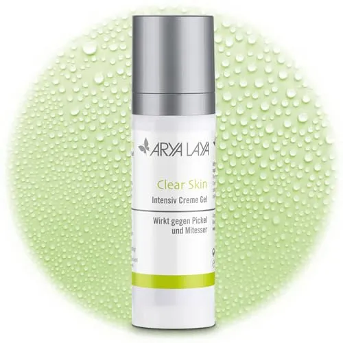 ARYA LAYA Clear Skin Intensiv Creme Gel: entzündungshemmend & antibakteriell, wirkt effektiv, ohne die Haut zu irritieren oder auszutrocknen, bei unreiner und stark fettender Haut, 30 ml