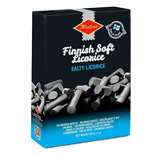 Finnische Soft Salmiak | Lakritz Stäbchen | 2 x 200g