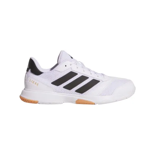 adidas Performance LIGRA 8 INDOOR Hallenschuh weiß 41 1/3 EU - Sneaker für Handball, mit schnürbarem, sportlichem Design und optimaler Gummisohle für besten Grip auf Hallenböden.