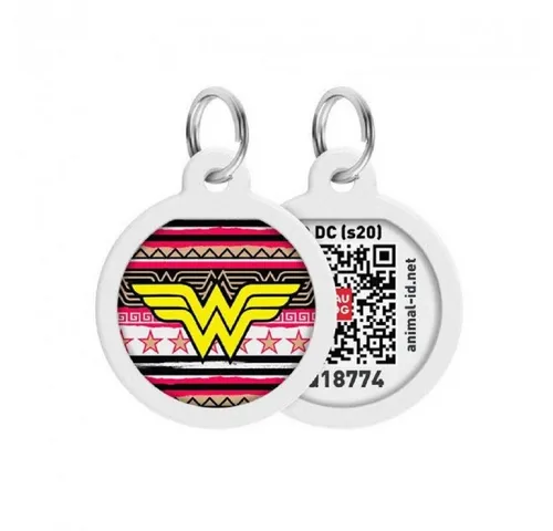 WAUDOG Tier-Halsband Pet ID Tag für Hund Katze mit QR Passport Global Suchsystem