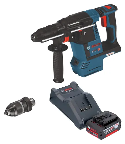 Bosch GBH 18V-26 F Professional Akku-Bohrhammer 18 V mit 4,0 Ah Akku