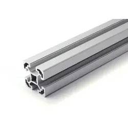 Aluminiumprofil 40x40L B-Typ Nut 10, silber eloxiert – vielseitig einsetzbar