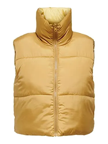 ONLY Damen Onlricky Rev.short Waistcoat Otw Noos Vest, Honey Mustard, M EU