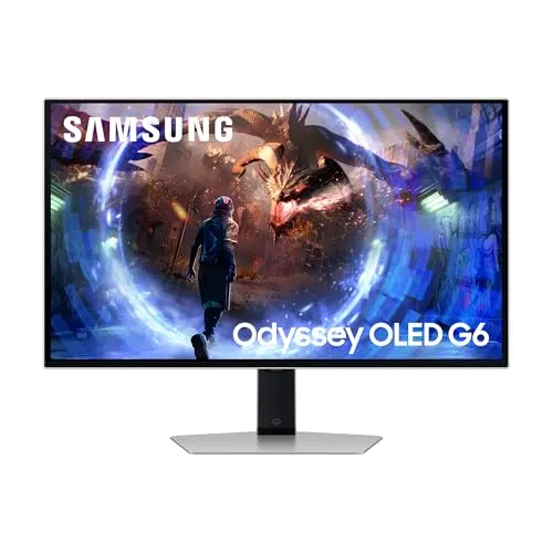 Samsung Odyssey G60SD OLED Gaming Monitor 27 Zoll - 360 Hz, 0,03 ms Reaktionszeit für ruckelfreies Gaming und beeindruckende Bildqualität mit OLED-Panel